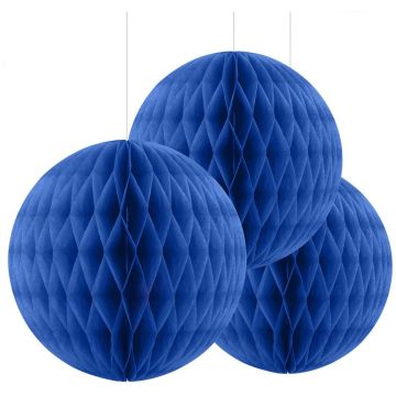 blauer Wabenball - 10 cm 