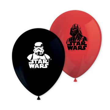 Ballons mit Star Wars Motiven 8x