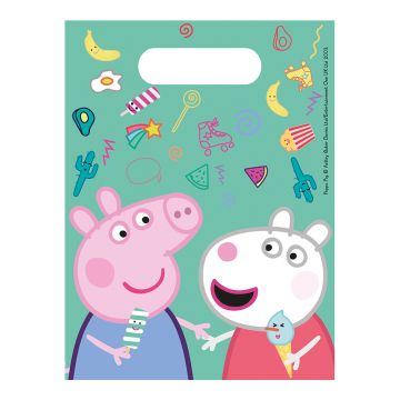 Peppa Wutz Süßigkeitentüten 6x - 28,6 x 17,5 cm
