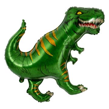 Dinosaurier T-Rex Folienballon grün 84 cm