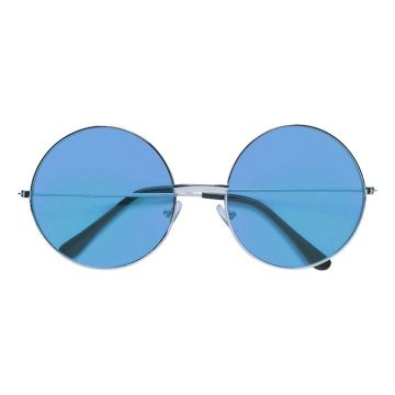Neon Sonnenbrille Blau, Rund