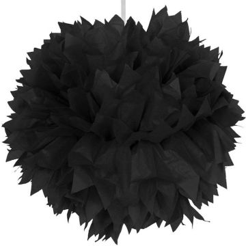 Schwarzer Pompom - 30 cm