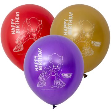 Metallische Sonic Ballons 6x - 30 cm