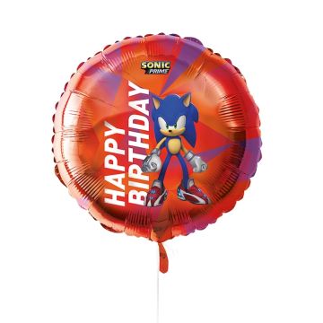Sonic roter Geburtstags Folienballon 45 cm 