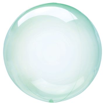 Grüner Transparenter "Kristall" Folienballon 40 cm
