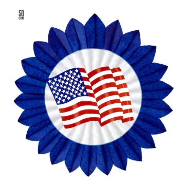 USA Blaue Rosette - 50 cm