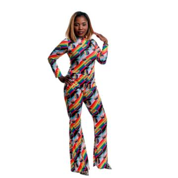 Regenbogenfarbiger Pride-Jumpsuit