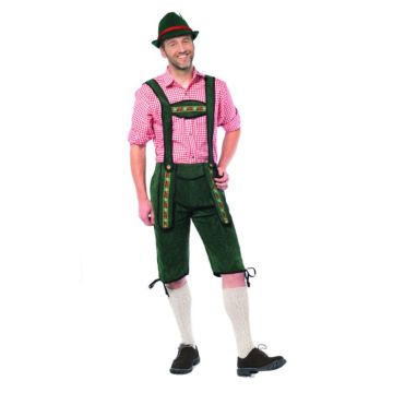 Tiroler Lederhosen Johann lang grün