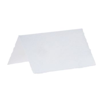 Tischkarten Baumwolle-Papier Weiß 10x - 10 x 5 cm
