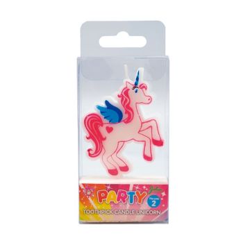 Einhorn Kerze auf Stab 5x5,6 cm 