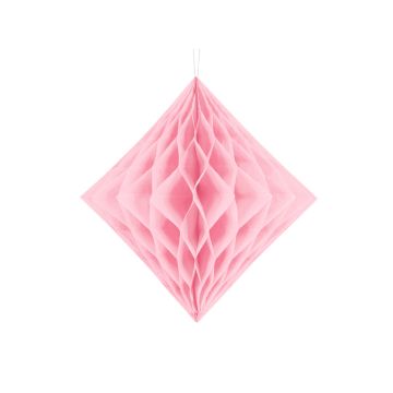 Diamant Wabenballon Rosa - 20cm