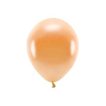 Metallic Orangene Luftballons 10x - 30 cm