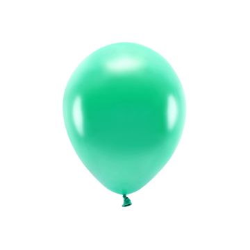 Metallic Grüne Luftballons 10x - 30 cm 
