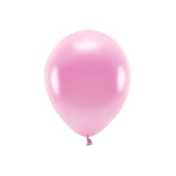 Metallic Pinke Luftballons 10x - 30 cm