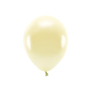 Metallic Creme Luftballons 10x - 30 cm