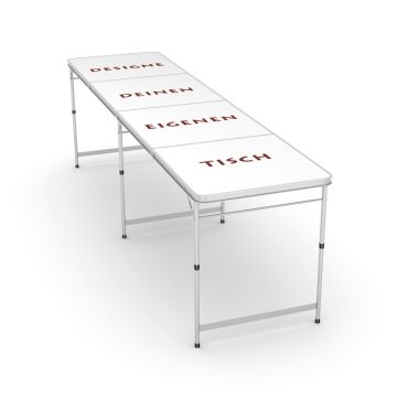 CUSTOM DESIGN - Bier Pong Tisch, 240x60x70 cm