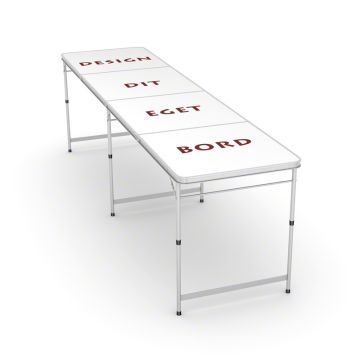 CUSTOM DESIGN - Bier Pong Tisch, 240x60x70 cm