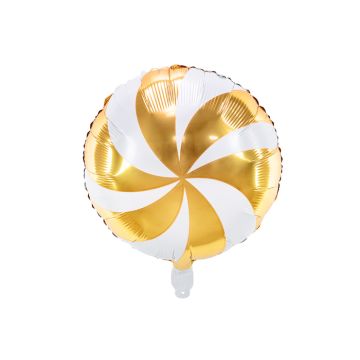 Bonbon Folienballon Gold - 35 cm