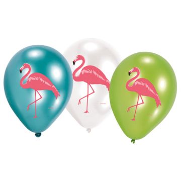 Flamingo Ballons 6x - 27,5 cm