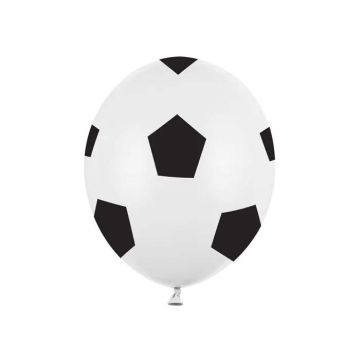 Fußball Latex Ballon 6x - 30 cm
