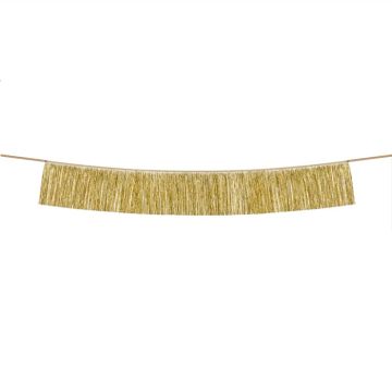 Goldene Girlande mit Fransen - 135 cm