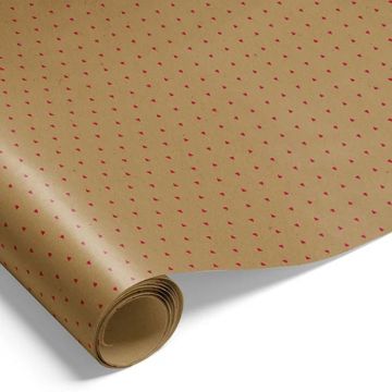 Geschenkpapier mit Herzen braun Geschenkverpackung 10m Das alte Apotheke