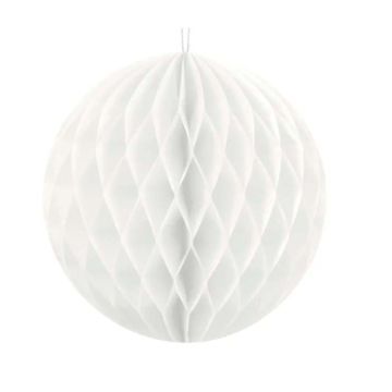 Weißer Wabenballon - 10 cm