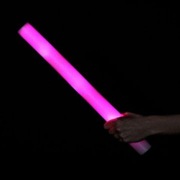 Pink LED Schaumstab - 47 cm