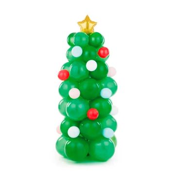 Weihnachtsbaum Ballon Girlande - 65x161 cm