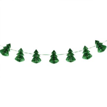 Waben-Weihnachtsbaum Girlande - 2 Meter