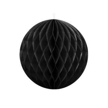 Schwarzer Wabenballon - 20 cm