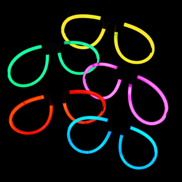 Knæklys briller assorteret - 5 dele