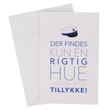 Blå Student Kort Med Kuvert