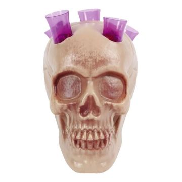 Kranie med 5x shotglas - 20 cm