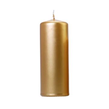 Kerze Metallic Gold 6x - 15x6 cm