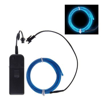 Neon LED ledning 3 m blå
