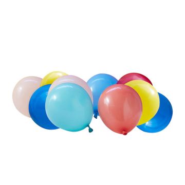 Bunte Mini Ballons 40x - 12 cm