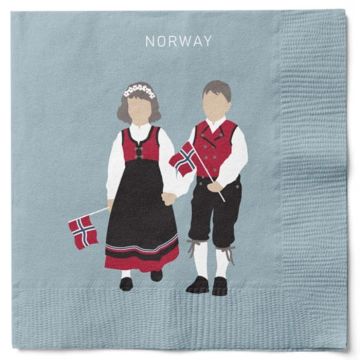Servietten mit Norwegen-Motiv 20x Das Alte Apotek