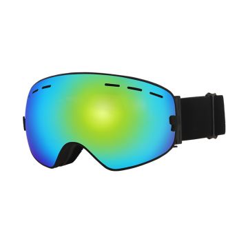 Ski Brille mit blauer Spiegelung