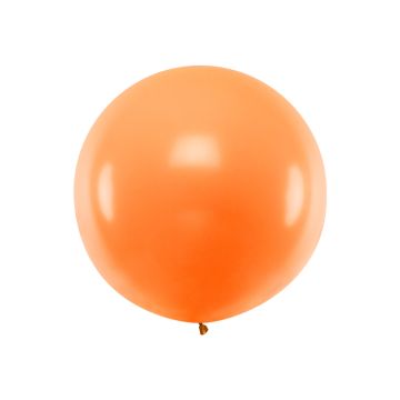 Großer oranger Luftballon - 1 Meter 