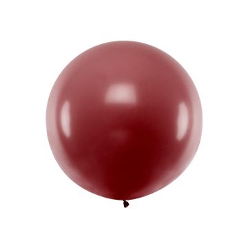 Großer Bordeauxroter Ballon - 1 Meter