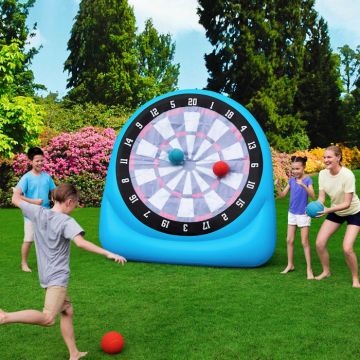 Miete XXL aufblasbares Fußball-Dart 1,9 x 1,8 Meter