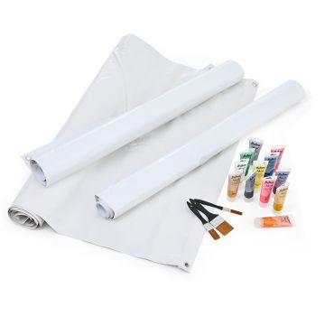 Banner Paket, groß - 3 Stk. Banner + 2 Stk. Malerset