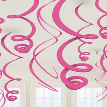 Pinke Swirls 12x - 55 cm
