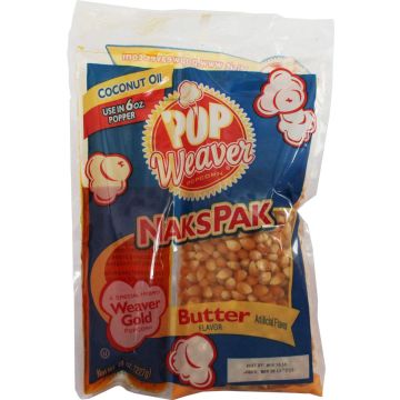 Popcorn 75x Popcornportionen mit Mais, Salz und Kokosöl