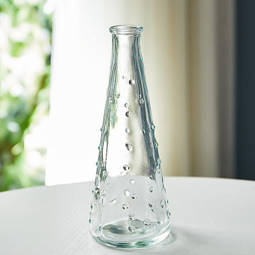 Vase Regentropfen-Glas - 18 cm