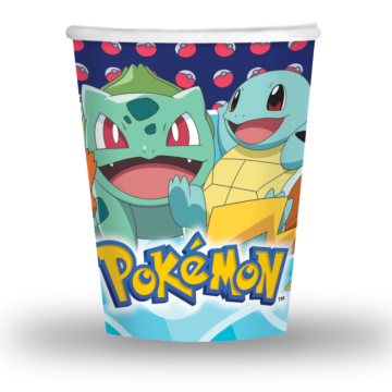 Pokémon Pappbecher 8 Stück - 250 ml