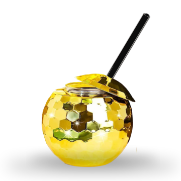 Diskokugel Cocktailglas Gold - 500 ml