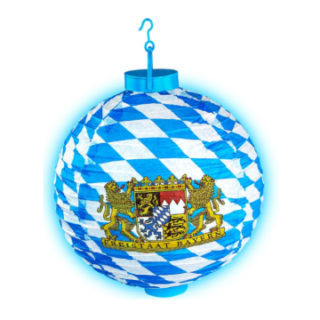 Oktoberfest Laterne mit LED - 30 cm