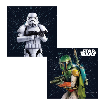 Star Wars-Servietten 20x - 33 x 33 cm